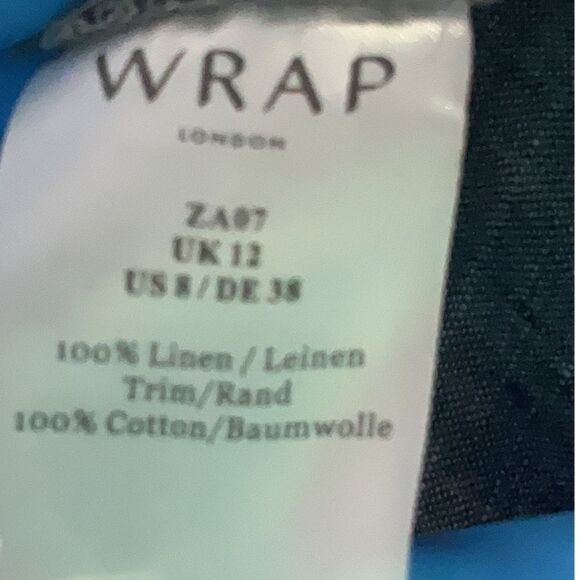 WRAP London Gray Long Sleeve Half Button Pintuck Linen Maxi Dress Pockets 8 - Picture 6 of 11